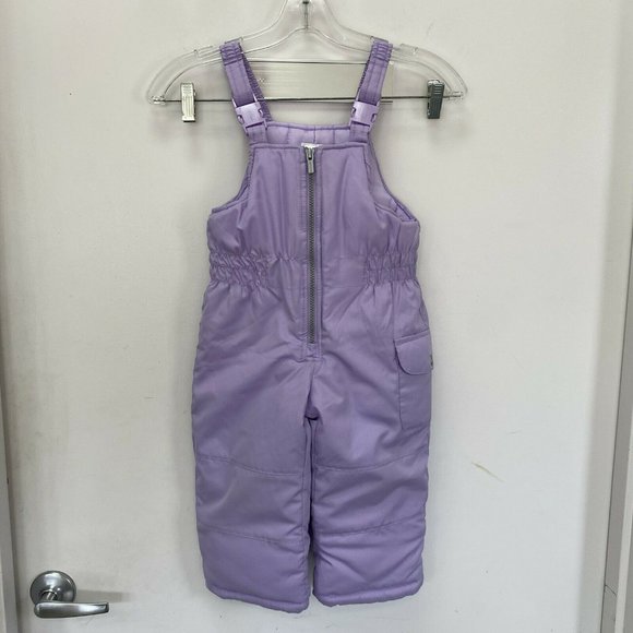 CARTERS Girls 2T Hooded Ski Jacket Bib Overall Ski Pants Set 15101 Purple - Picture 8 of 12